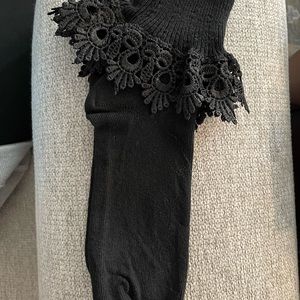 - Socks- Catherine Cole black lace sock